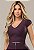 Blusa Princesa Tecido Montaria de Poliamida - Uva - Imagem 1