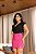 Saia Feminina Montaria Cintura Alta com Cinto Encapado Modeladora Elegante Premium - Rosa Pink - Imagem 1