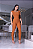 Calça Montaria Modeladora Skinny 3 Cós Compressores no Tecido de Poliamida - Mostarda - Imagem 3
