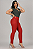Calça Montaria Modeladora Skinny 3 Cós Compressores no Tecido de Poliamida - Terracota - Imagem 2