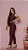 Calça Montaria Modeladora Skinny 3 Cós Compressores no Tecido de Poliamida - Marsala - Imagem 2