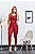 Calça Skinny com Cinto - VERMELHO CARBANET - Imagem 1