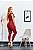 Calça Skinny com Cinto - VERMELHO CARBANET - Imagem 2