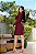 Vestido Luxus Tecido Montaria - MARSALA - Imagem 3