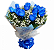 Buquê 12 Rosas Azuis - Imagem 1