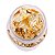 Pote Grande de Folha De Ouro Dourado p/ Decoração - Imagem 2