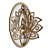 FLOR DE LOTUS NO ARO E ABA 3D - Imagem 1