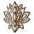 FLOR DE LOTUS COM ABA 3D - Imagem 1