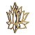 FLOR DE LOTUS COM ABA 3D - Imagem 1