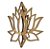 FLOR DE LOTUS COM ABA E FURO 3D - Imagem 1