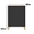 Cavalete Calçada Cardápio Lousa Preta 100x60cm Moldura Natural Gv Office - Imagem 1
