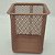 Porta Caneta Aramado, Porta Lápis, Porta Treco Ecritorio, Quadrado Rose Gold 10x8cm - Imagem 1