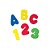 Brinquedo Educativo Pedagógico, Letras e Números, Alfanumérico, EVA, Colorido, 36 Peças - Imagem 1