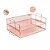 Caixa de Correspondência Organizador de Mesa Bandeja Metal Empilhável Rose Gold - Imagem 20