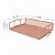 Caixa de Correspondência Organizador de Mesa Bandeja Metal Empilhável Rose Gold - Imagem 10