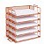 Caixa de Correspondência Organizador de Mesa Bandeja Metal Empilhável Rose Gold - Imagem 23