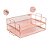 Caixa de Correspondência Organizador de Mesa Bandeja Metal Empilhável Rose Gold - Imagem 11
