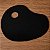 Paleta para Pintura Oval Preta 30x21cm Ergonômica para Artistas Gv Office - Imagem 2