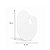 Paleta para Pintura Oval Ergonômica Branca 30x21cm Gv Office - Imagem 3