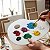 Paleta para Pintura Oval Ergonômica Branca 30x21cm Gv Office - Imagem 7