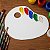 Paleta para Pintura Oval Ergonômica Branca 30x21cm Gv Office - Imagem 9
