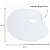 Paleta para Pintura Oval Ergonômica Branca 30x21cm Gv Office - Imagem 2