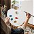 Paleta para Pintura Oval Branca com Cavidades para Pincel Anatômica 31x26 cm Gv Office - Imagem 4