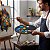 Paleta de Pintura Godê Preta 31x26cm Formato Anatômico Oval com Cavidades para Pincel - Imagem 7