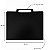 Prancheta Portátil A3/A4 em MDF Preto com Alça 45x34 cm - Gv Office - Imagem 2