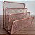 Porta Treco Organizador de Mesa Papéis Bloco Adesivos Notas Rose Gold - Imagem 2