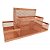 Porta Lápis, Caneta, Clips, Lembrete, Aramado, Rose Gold, 4 Div - Imagem 1