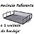 Caixa de Correspondência Organizador de Mesa Bandeja Metal Empilhável Preto - Imagem 8