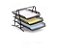 Caixa de Correspondência, Organizador de Mesa, Tripla, Metal, Gv Office, 9205 - Imagem 2