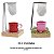 Mini Coador Café c/ Xícara 80 ml Suporte Mariquinha Kit c/ 2 Unids - Imagem 2