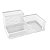 Porta Lápis Caneta Clips Aramado Branco GV Office 3 Divisórias - Imagem 3