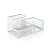 Porta Lápis Caneta Clips Aramado Branco GV Office 3 Divisórias - Imagem 2