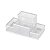 Porta Lápis Caneta Clips Lembrete Aramado Gv Office Branco 4 Divisórias - Imagem 1