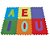 Tapete Infantil, Tatame, EVA, Letras Vogais, 30x30 cm 5mm - Imagem 1