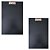 Prancheta A4 Lousa Portátil Oficio MDF Preto c/ Prendedor Kit 2 Unidades - Gv Office - Imagem 1