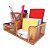 Kit para Escritorio Porta Caneta Lixeira de Escritorio Rose Gold Kit - Imagem 5