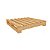 Pallet de Madeira Pinus 50x50x9 cm Kit c/ 2 Unidades Gv Office - Imagem 1