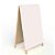 Cavalete Branco de Calçada 60x40 cm Mold. Madeira Dupla Face Gv Office - Imagem 1