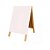 Cavalete Branco de Calçada 60x40 cm Mold. Madeira Dupla Face Gv Office - Imagem 3
