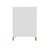 Cavalete Branco de Calçada 60x40 cm Mold. Madeira Dupla Face Gv Office - Imagem 2