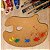 Paleta de Pintura Godê em Formato Anatômico Grande MDF Natural 39x27 cm - Imagem 9