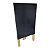 Cavalete Mini Lousa Tripé Preta Quadro Negro p/ Balcão, Propaganda 38x20cm Gv Office - Imagem 3
