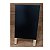 Cavalete Mini Lousa Tripé Preta Quadro Negro p/ Balcão, Propaganda 38x20cm Gv Office - Imagem 2