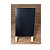 Cavalete Mini Lousa Tripé Preta Quadro Negro p/ Balcão, Propaganda 38x20cm Gv Office - Imagem 4