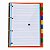 Caderno Fichário Escolar Universitário Argolado 96 Folhas 6 Divisórias Transparente - Imagem 6