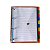 Caderno Fichário Pasta Organizadora 4 Argolas Transparente Fechamento c/ Botão - Imagem 1
